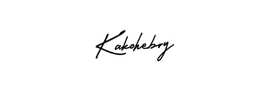 How to make Kakohebry signature? AmerikaSignatureDemo-Regular is a professional autograph style. Create handwritten signature for Kakohebry name. Kakohebry signature style 3 images and pictures png