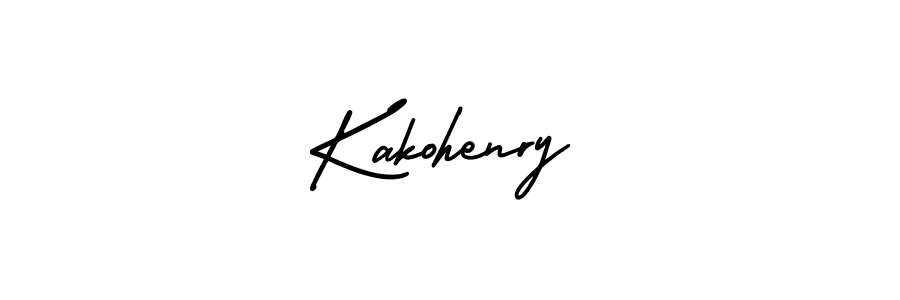 Kakohenry stylish signature style. Best Handwritten Sign (AmerikaSignatureDemo-Regular) for my name. Handwritten Signature Collection Ideas for my name Kakohenry. Kakohenry signature style 3 images and pictures png