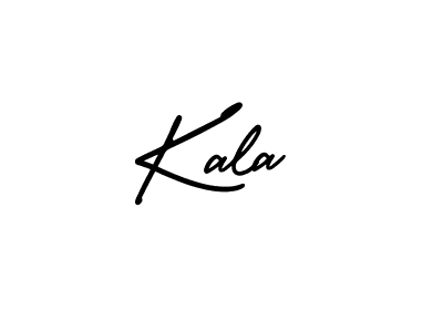 How to make Kala name signature. Use AmerikaSignatureDemo-Regular style for creating short signs online. This is the latest handwritten sign. Kala signature style 3 images and pictures png