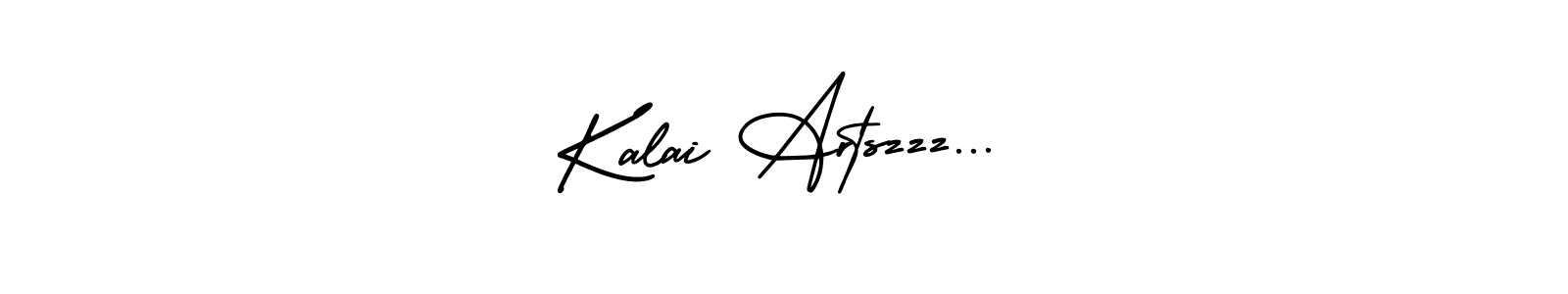 The best way (AmerikaSignatureDemo-Regular) to make a short signature is to pick only two or three words in your name. The name Kalai Artszzz... include a total of six letters. For converting this name. Kalai Artszzz... signature style 3 images and pictures png