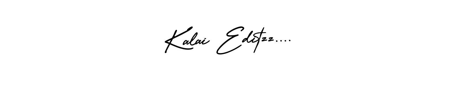 Design your own signature with our free online signature maker. With this signature software, you can create a handwritten (AmerikaSignatureDemo-Regular) signature for name Kalai Editzz..... Kalai Editzz.... signature style 3 images and pictures png