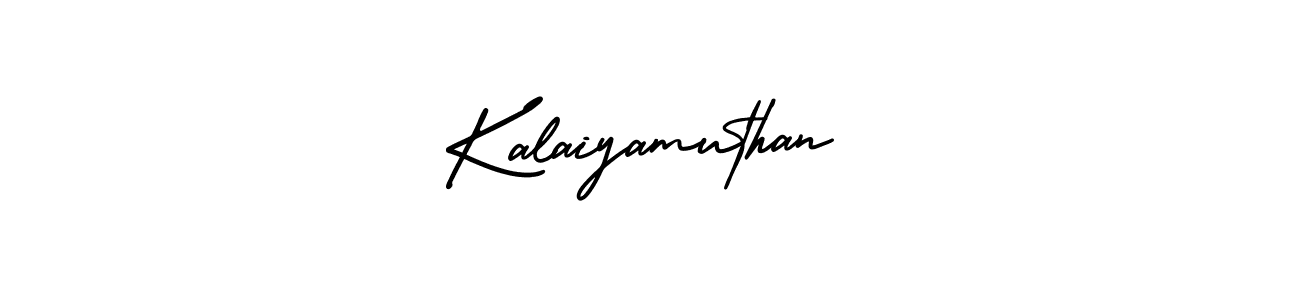 You should practise on your own different ways (AmerikaSignatureDemo-Regular) to write your name (Kalaiyamuthan) in signature. don't let someone else do it for you. Kalaiyamuthan signature style 3 images and pictures png