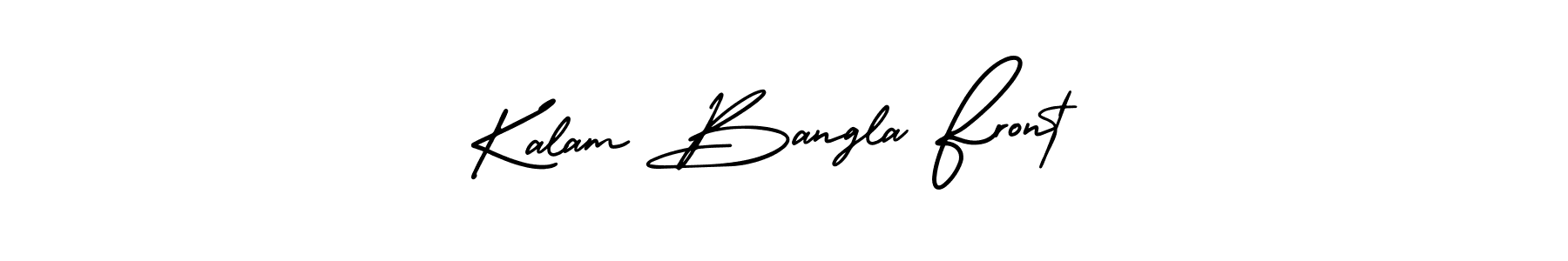 How to make Kalam Bangla Front name signature. Use AmerikaSignatureDemo-Regular style for creating short signs online. This is the latest handwritten sign. Kalam Bangla Front signature style 3 images and pictures png