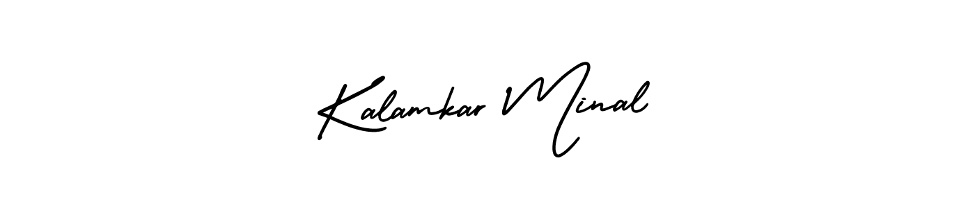 How to Draw Kalamkar Minal signature style? AmerikaSignatureDemo-Regular is a latest design signature styles for name Kalamkar Minal. Kalamkar Minal signature style 3 images and pictures png