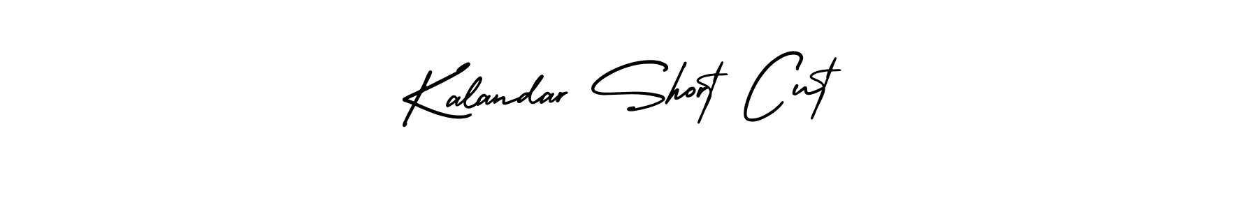 Kalandar Short Cut stylish signature style. Best Handwritten Sign (AmerikaSignatureDemo-Regular) for my name. Handwritten Signature Collection Ideas for my name Kalandar Short Cut. Kalandar Short Cut signature style 3 images and pictures png