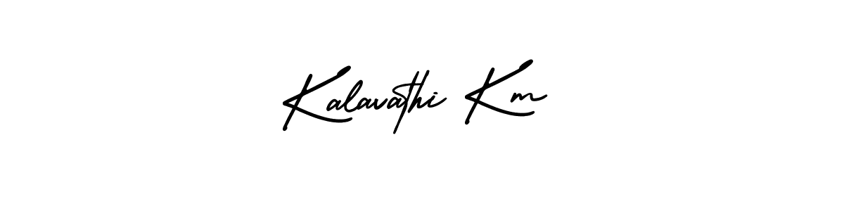 if you are searching for the best signature style for your name Kalavathi Km. so please give up your signature search. here we have designed multiple signature styles  using AmerikaSignatureDemo-Regular. Kalavathi Km signature style 3 images and pictures png