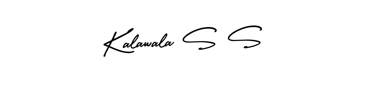 This is the best signature style for the Kalawala S S name. Also you like these signature font (AmerikaSignatureDemo-Regular). Mix name signature. Kalawala S S signature style 3 images and pictures png