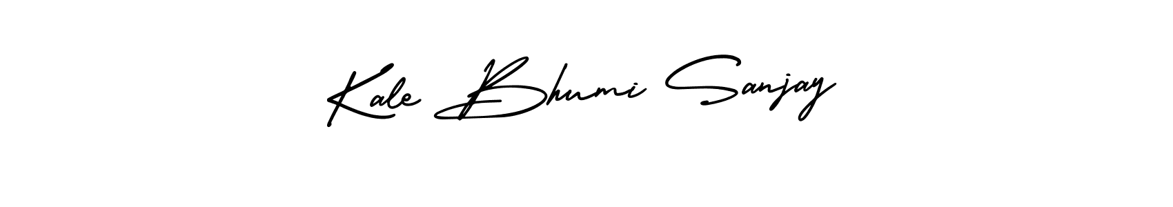 You should practise on your own different ways (AmerikaSignatureDemo-Regular) to write your name (Kale Bhumi Sanjay) in signature. don't let someone else do it for you. Kale Bhumi Sanjay signature style 3 images and pictures png