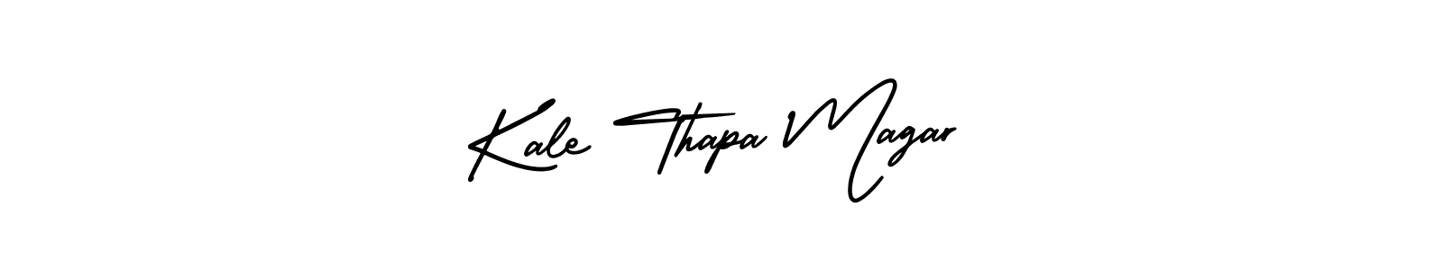 Make a beautiful signature design for name Kale Thapa Magar. With this signature (AmerikaSignatureDemo-Regular) style, you can create a handwritten signature for free. Kale Thapa Magar signature style 3 images and pictures png