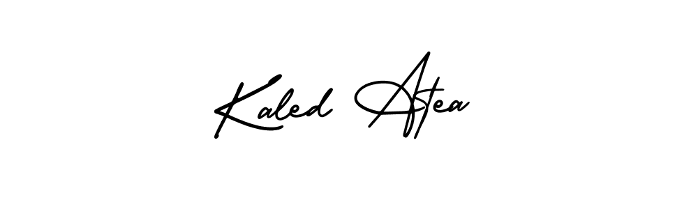 How to Draw Kaled Atea signature style? AmerikaSignatureDemo-Regular is a latest design signature styles for name Kaled Atea. Kaled Atea signature style 3 images and pictures png