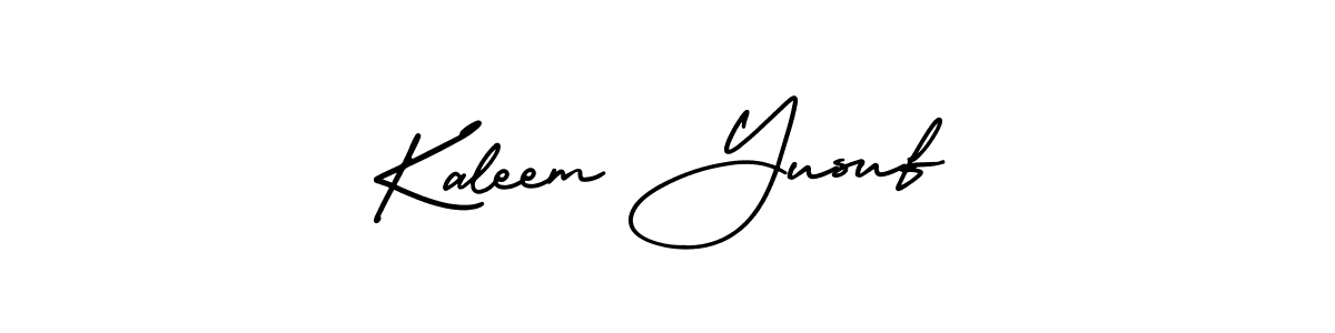 The best way (AmerikaSignatureDemo-Regular) to make a short signature is to pick only two or three words in your name. The name Kaleem Yusuf include a total of six letters. For converting this name. Kaleem Yusuf signature style 3 images and pictures png