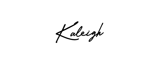 Kaleigh stylish signature style. Best Handwritten Sign (AmerikaSignatureDemo-Regular) for my name. Handwritten Signature Collection Ideas for my name Kaleigh. Kaleigh signature style 3 images and pictures png