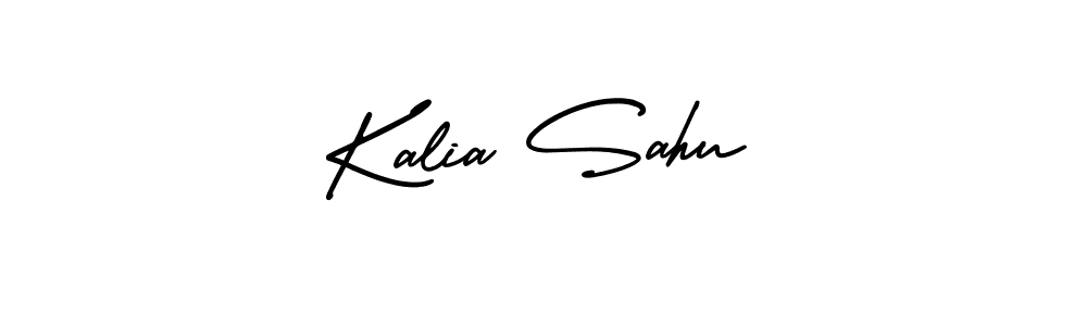 Kalia Sahu stylish signature style. Best Handwritten Sign (AmerikaSignatureDemo-Regular) for my name. Handwritten Signature Collection Ideas for my name Kalia Sahu. Kalia Sahu signature style 3 images and pictures png