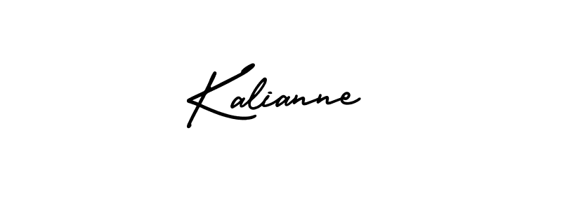 Create a beautiful signature design for name Kalianne. With this signature (AmerikaSignatureDemo-Regular) fonts, you can make a handwritten signature for free. Kalianne signature style 3 images and pictures png