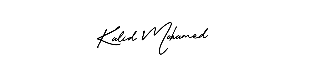 if you are searching for the best signature style for your name Kalid Mohamed. so please give up your signature search. here we have designed multiple signature styles  using AmerikaSignatureDemo-Regular. Kalid Mohamed signature style 3 images and pictures png