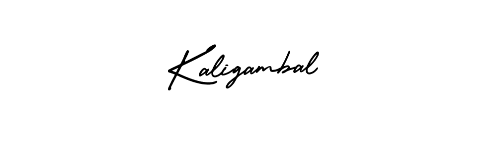 How to make Kaligambal name signature. Use AmerikaSignatureDemo-Regular style for creating short signs online. This is the latest handwritten sign. Kaligambal signature style 3 images and pictures png