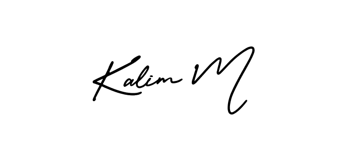 Create a beautiful signature design for name Kalim M. With this signature (AmerikaSignatureDemo-Regular) fonts, you can make a handwritten signature for free. Kalim M signature style 3 images and pictures png