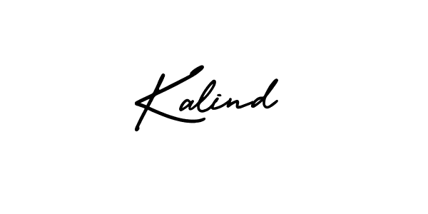 You should practise on your own different ways (AmerikaSignatureDemo-Regular) to write your name (Kalind) in signature. don't let someone else do it for you. Kalind signature style 3 images and pictures png