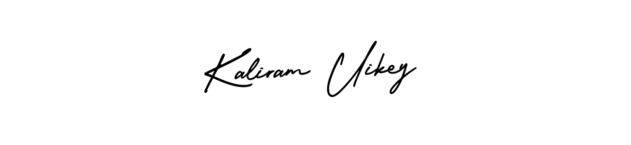 Design your own signature with our free online signature maker. With this signature software, you can create a handwritten (AmerikaSignatureDemo-Regular) signature for name Kaliram Uikey. Kaliram Uikey signature style 3 images and pictures png