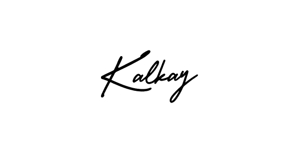 Kalkay stylish signature style. Best Handwritten Sign (AmerikaSignatureDemo-Regular) for my name. Handwritten Signature Collection Ideas for my name Kalkay. Kalkay signature style 3 images and pictures png