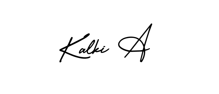 How to make Kalki A signature? AmerikaSignatureDemo-Regular is a professional autograph style. Create handwritten signature for Kalki A name. Kalki A signature style 3 images and pictures png