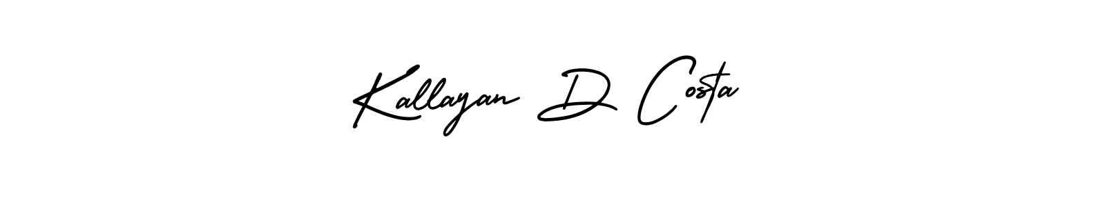 Similarly AmerikaSignatureDemo-Regular is the best handwritten signature design. Signature creator online .You can use it as an online autograph creator for name Kallayan D Costa. Kallayan D Costa signature style 3 images and pictures png