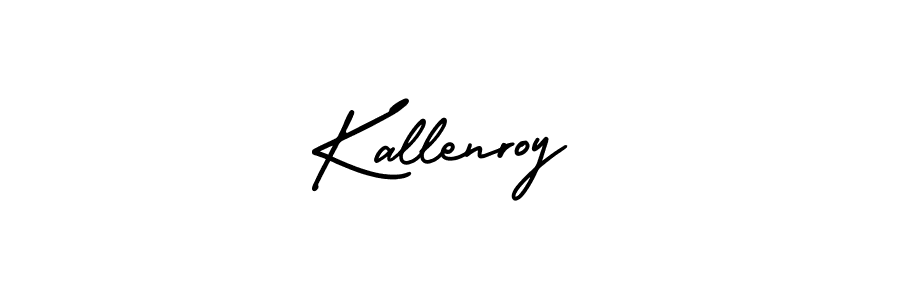 Use a signature maker to create a handwritten signature online. With this signature software, you can design (AmerikaSignatureDemo-Regular) your own signature for name Kallenroy. Kallenroy signature style 3 images and pictures png