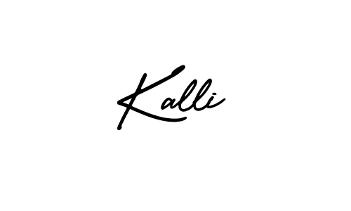 Use a signature maker to create a handwritten signature online. With this signature software, you can design (AmerikaSignatureDemo-Regular) your own signature for name Kalli. Kalli signature style 3 images and pictures png