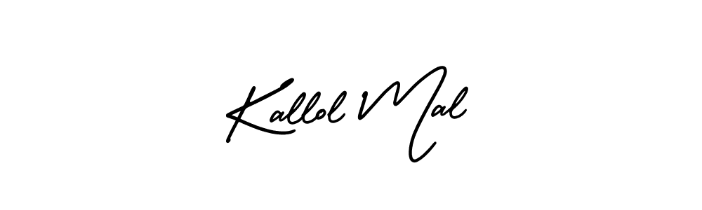 Create a beautiful signature design for name Kallol Mal. With this signature (AmerikaSignatureDemo-Regular) fonts, you can make a handwritten signature for free. Kallol Mal signature style 3 images and pictures png