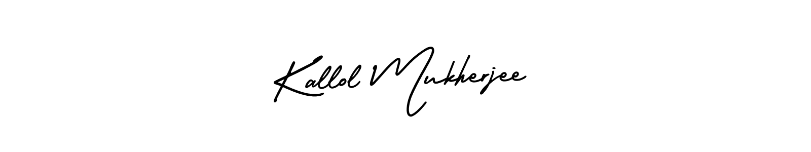 It looks lik you need a new signature style for name Kallol Mukherjee. Design unique handwritten (AmerikaSignatureDemo-Regular) signature with our free signature maker in just a few clicks. Kallol Mukherjee signature style 3 images and pictures png