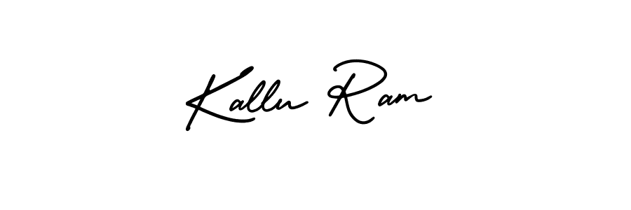 It looks lik you need a new signature style for name Kallu Ram. Design unique handwritten (AmerikaSignatureDemo-Regular) signature with our free signature maker in just a few clicks. Kallu Ram signature style 3 images and pictures png