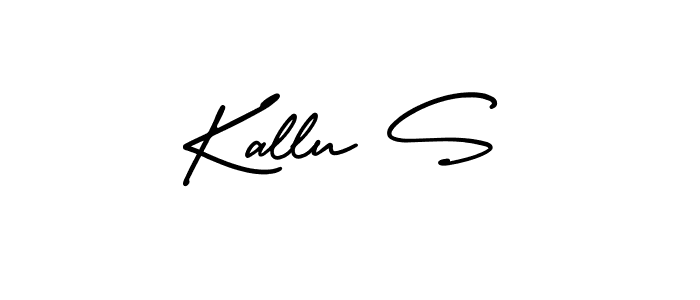 Create a beautiful signature design for name Kallu S. With this signature (AmerikaSignatureDemo-Regular) fonts, you can make a handwritten signature for free. Kallu S signature style 3 images and pictures png