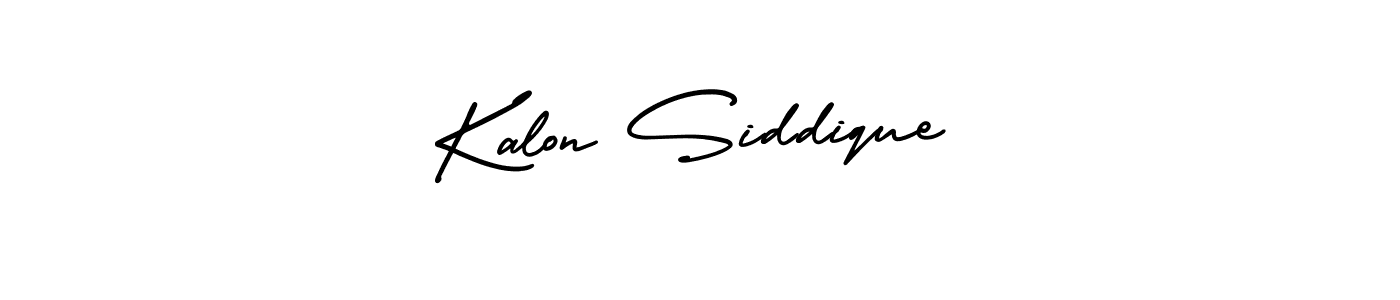 Kalon Siddique stylish signature style. Best Handwritten Sign (AmerikaSignatureDemo-Regular) for my name. Handwritten Signature Collection Ideas for my name Kalon Siddique. Kalon Siddique signature style 3 images and pictures png