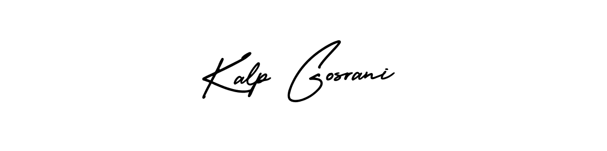 Use a signature maker to create a handwritten signature online. With this signature software, you can design (AmerikaSignatureDemo-Regular) your own signature for name Kalp Gosrani. Kalp Gosrani signature style 3 images and pictures png