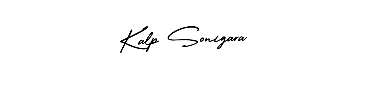 Kalp Sonigara stylish signature style. Best Handwritten Sign (AmerikaSignatureDemo-Regular) for my name. Handwritten Signature Collection Ideas for my name Kalp Sonigara. Kalp Sonigara signature style 3 images and pictures png