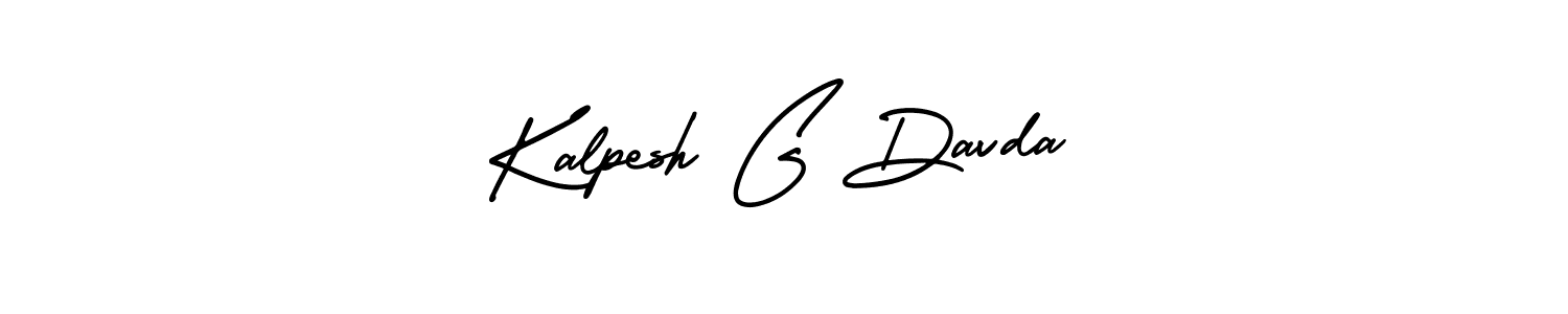 Design your own signature with our free online signature maker. With this signature software, you can create a handwritten (AmerikaSignatureDemo-Regular) signature for name Kalpesh G Davda. Kalpesh G Davda signature style 3 images and pictures png