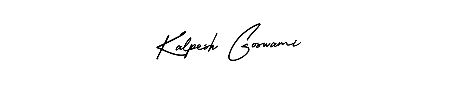 How to make Kalpesh Goswami signature? AmerikaSignatureDemo-Regular is a professional autograph style. Create handwritten signature for Kalpesh Goswami name. Kalpesh Goswami signature style 3 images and pictures png