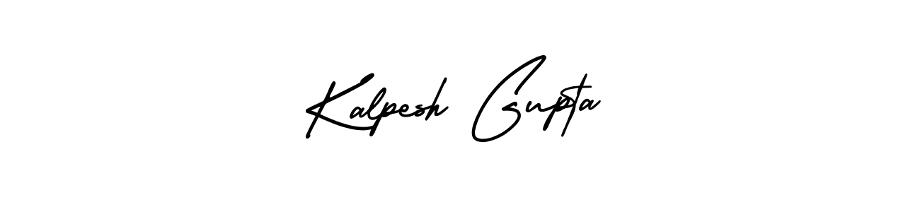 How to make Kalpesh Gupta name signature. Use AmerikaSignatureDemo-Regular style for creating short signs online. This is the latest handwritten sign. Kalpesh Gupta signature style 3 images and pictures png