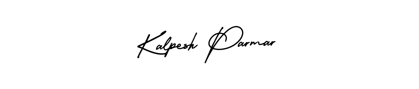 How to make Kalpesh Parmar name signature. Use AmerikaSignatureDemo-Regular style for creating short signs online. This is the latest handwritten sign. Kalpesh Parmar signature style 3 images and pictures png