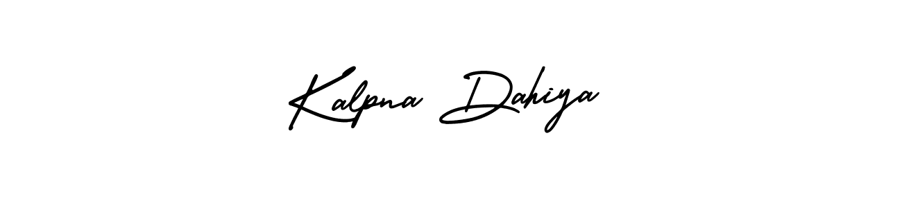 How to make Kalpna Dahiya name signature. Use AmerikaSignatureDemo-Regular style for creating short signs online. This is the latest handwritten sign. Kalpna Dahiya signature style 3 images and pictures png