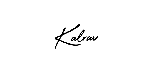 Kalrav stylish signature style. Best Handwritten Sign (AmerikaSignatureDemo-Regular) for my name. Handwritten Signature Collection Ideas for my name Kalrav. Kalrav signature style 3 images and pictures png