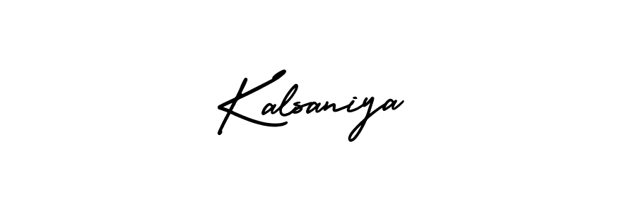 Design your own signature with our free online signature maker. With this signature software, you can create a handwritten (AmerikaSignatureDemo-Regular) signature for name Kalsaniya. Kalsaniya signature style 3 images and pictures png