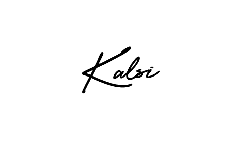 Kalsi stylish signature style. Best Handwritten Sign (AmerikaSignatureDemo-Regular) for my name. Handwritten Signature Collection Ideas for my name Kalsi. Kalsi signature style 3 images and pictures png
