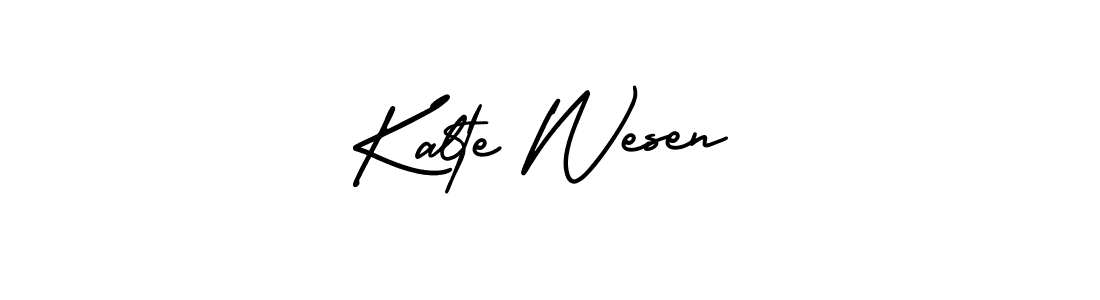 Kalte Wesen stylish signature style. Best Handwritten Sign (AmerikaSignatureDemo-Regular) for my name. Handwritten Signature Collection Ideas for my name Kalte Wesen. Kalte Wesen signature style 3 images and pictures png
