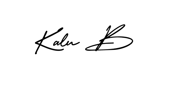It looks lik you need a new signature style for name Kalu B. Design unique handwritten (AmerikaSignatureDemo-Regular) signature with our free signature maker in just a few clicks. Kalu B signature style 3 images and pictures png