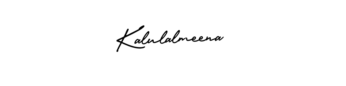 if you are searching for the best signature style for your name Kalulalmeena. so please give up your signature search. here we have designed multiple signature styles  using AmerikaSignatureDemo-Regular. Kalulalmeena signature style 3 images and pictures png