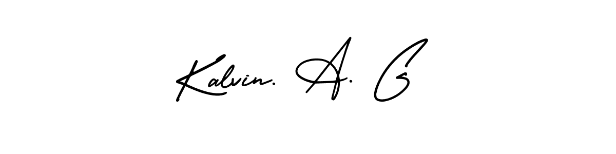 How to Draw Kalvin. A. G signature style? AmerikaSignatureDemo-Regular is a latest design signature styles for name Kalvin. A. G. Kalvin. A. G signature style 3 images and pictures png