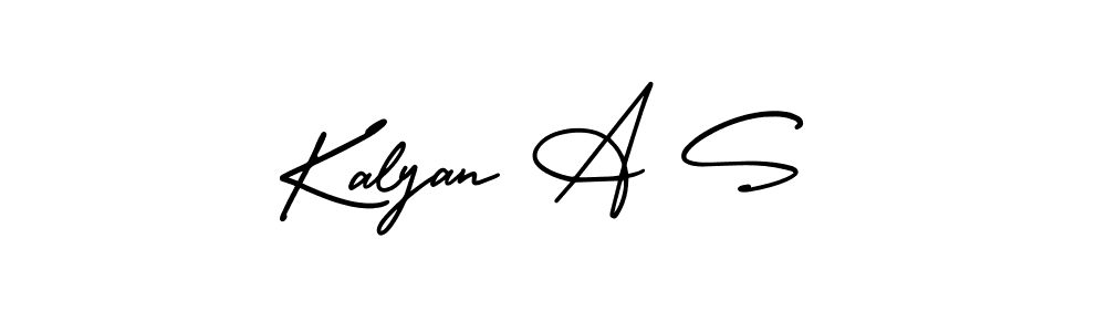 How to Draw Kalyan A S signature style? AmerikaSignatureDemo-Regular is a latest design signature styles for name Kalyan A S. Kalyan A S signature style 3 images and pictures png