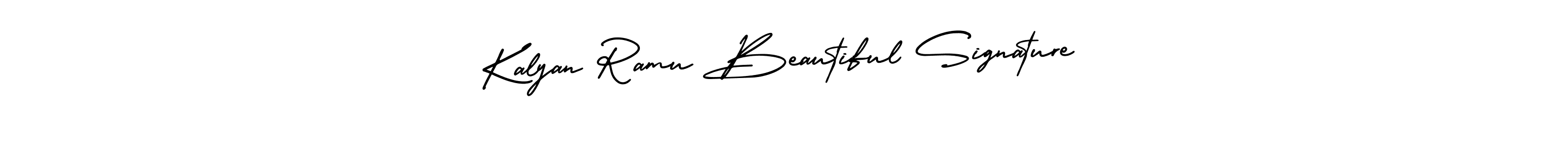 Design your own signature with our free online signature maker. With this signature software, you can create a handwritten (AmerikaSignatureDemo-Regular) signature for name Kalyan Ramu Beautiful Signature. Kalyan Ramu Beautiful Signature signature style 3 images and pictures png