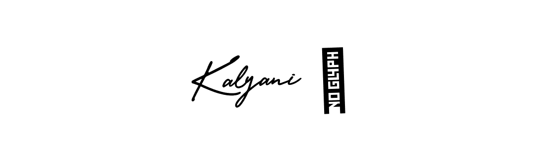 The best way (AmerikaSignatureDemo-Regular) to make a short signature is to pick only two or three words in your name. The name Kalyani ✨ include a total of six letters. For converting this name. Kalyani ✨ signature style 3 images and pictures png